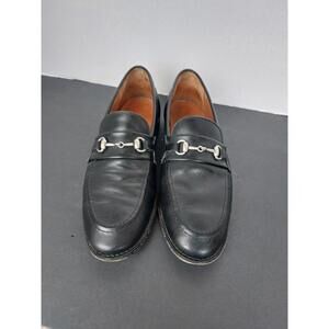 Allen Edmonds "Randolph"  Men's Size 10 Leather Bit Penny Loafers Black